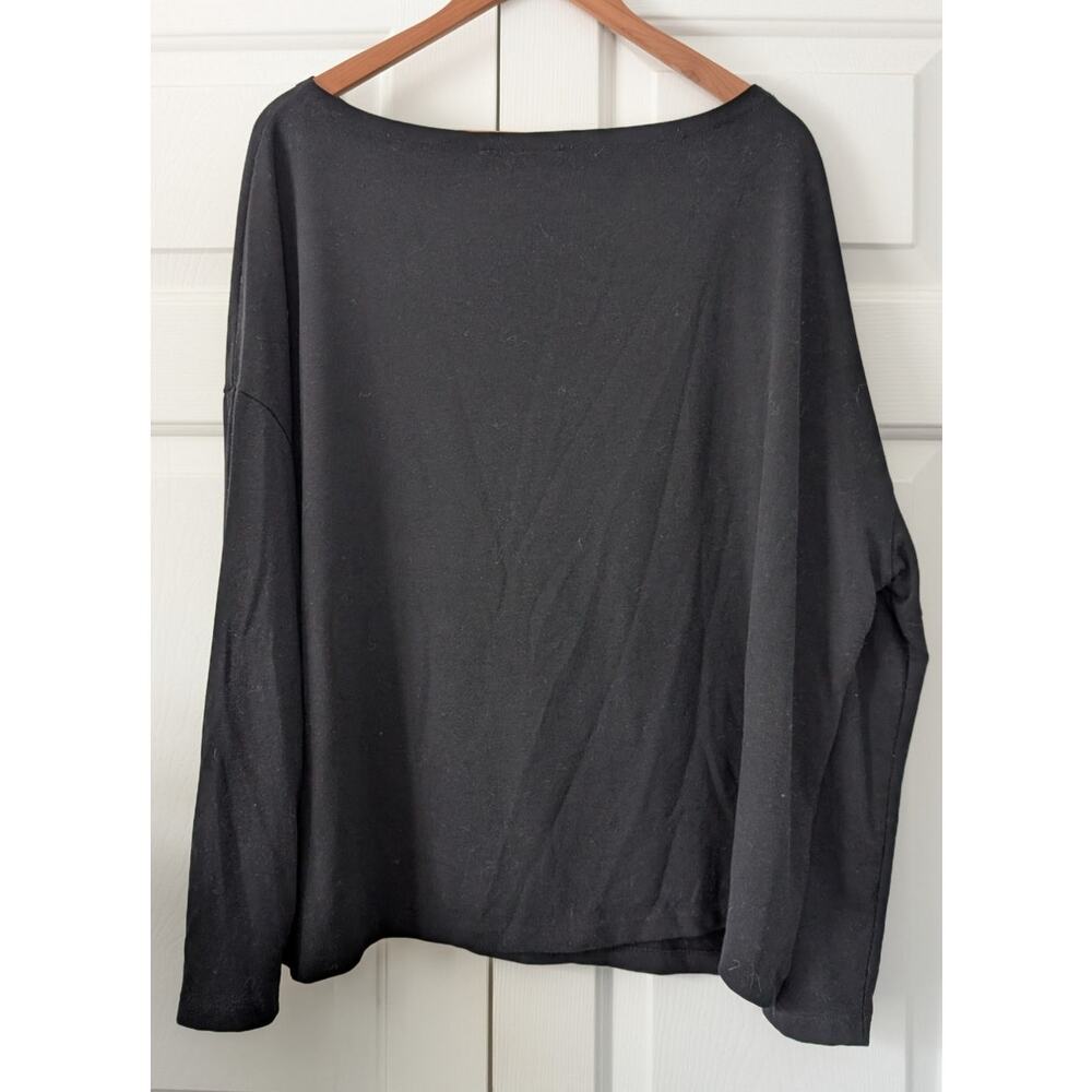 ALLSAINTS Rita Oversized Top Black - Picture 5 of 8
